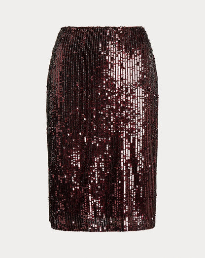 NEW! Lauren Ralph Lauren Women's 22W Sequined Tulle Pencil Skirt NWT $295