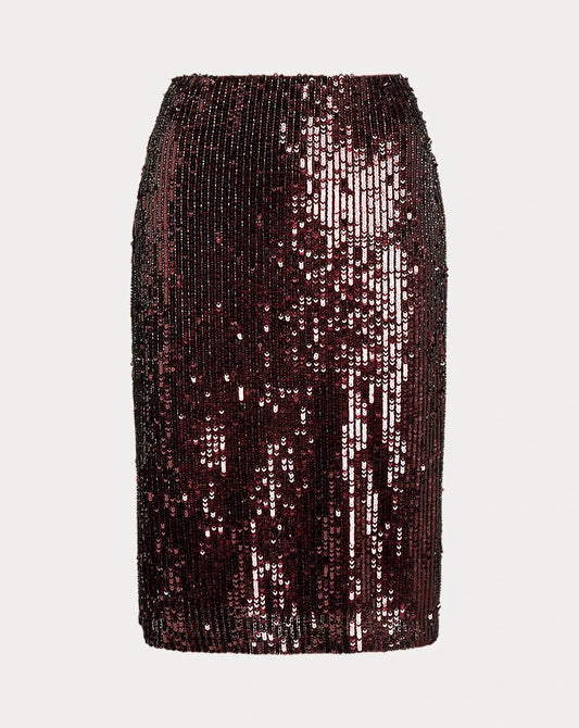 NEW! Lauren Ralph Lauren Women's 22W Sequined Tulle Pencil Skirt NWT $295
