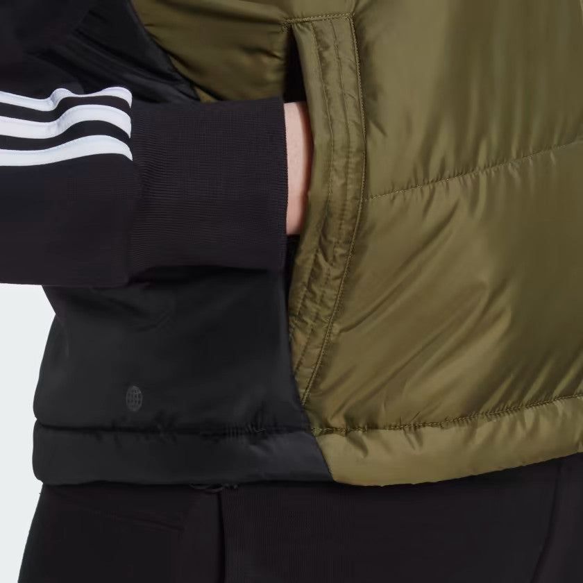 NEW! Adidas Women's XL Sportswear 3-Stripes Insulated Zip Vest
