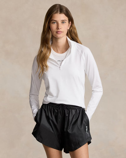 NEW RLX Ralph Lauren Women's M Jersey Quarter-Zip Pullover • Reg Price $128