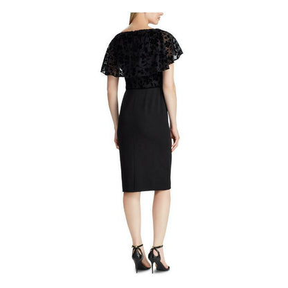 NEW! Lauren Ralph Lauren Women's 4 Floral Cap Sleeve Jewel Neck Dress NWT $195