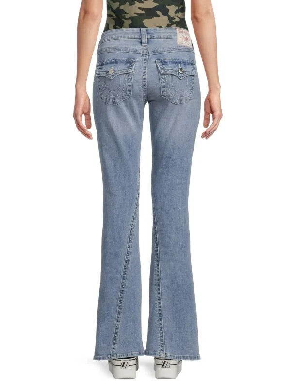 NEW! True Religion Women's 30 Joey Low Rise Faded Flare Jean NWT $149