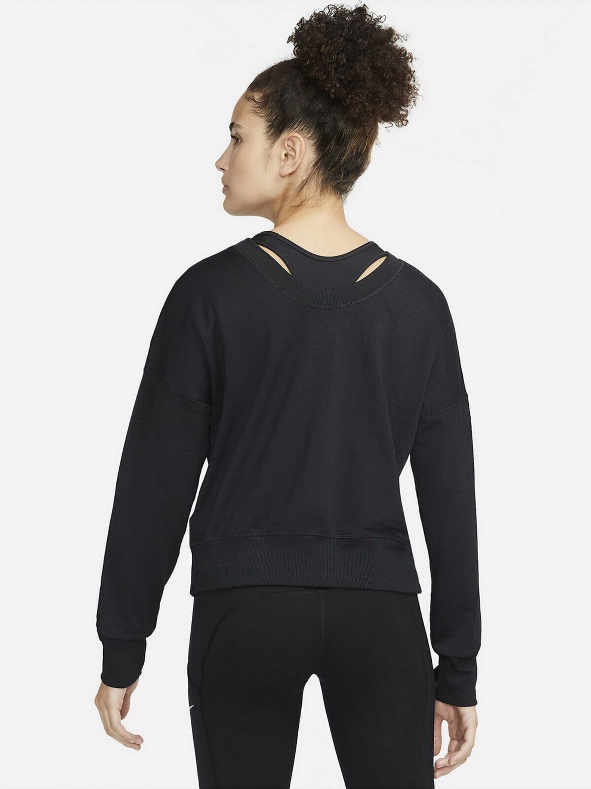 NEW! Nike Women's Plus Size 2X Therma-FIT Reversible Sweatshirt In Black NWT $90