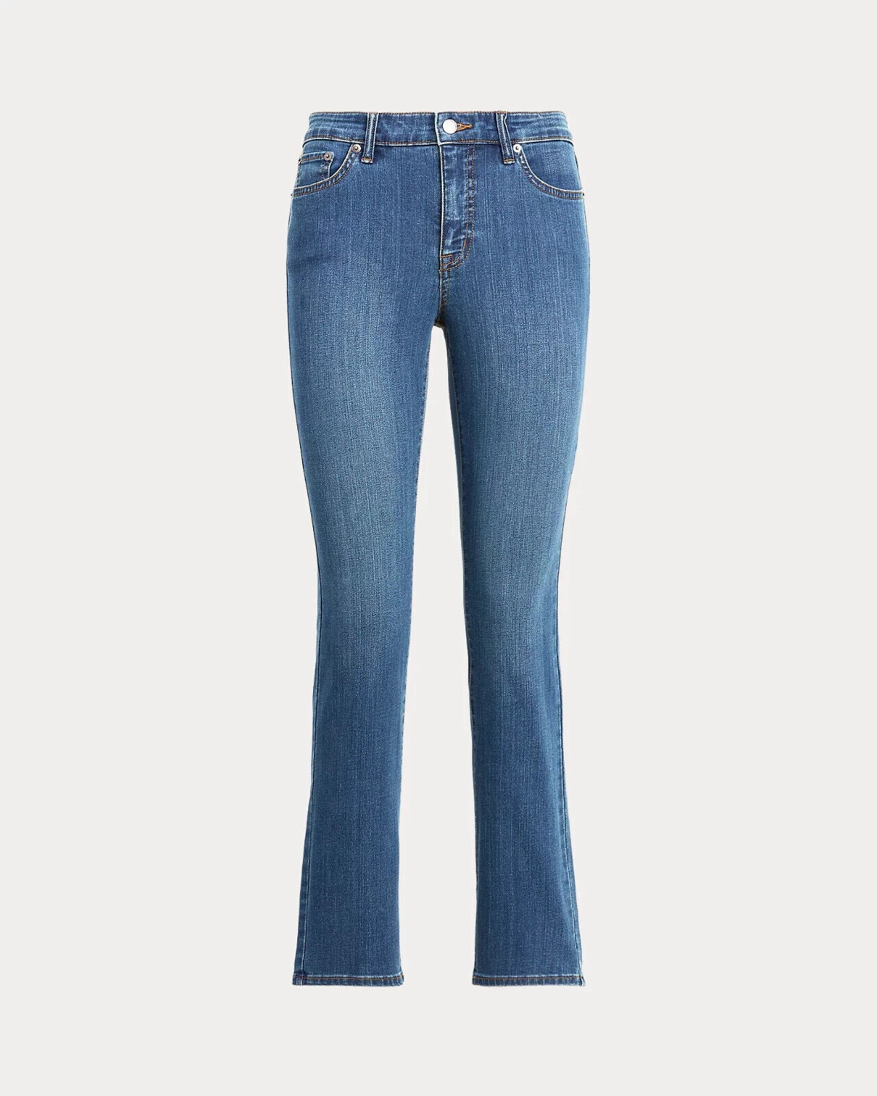 NEW! Lauren Ralph Lauren Women's 14 Mid-Rise Straight Jean NWT $115