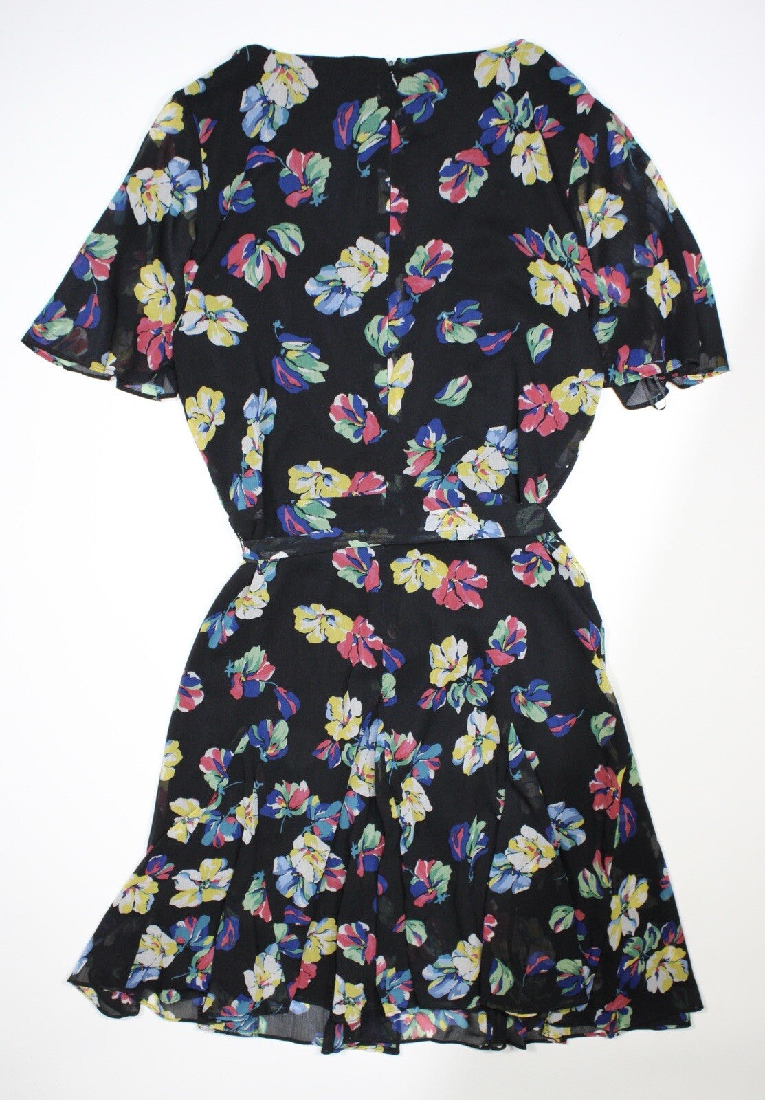 NEW Lauren Ralph Lauren Women's 12 Floral Georgette V-Neck Belted Dress NWT $165