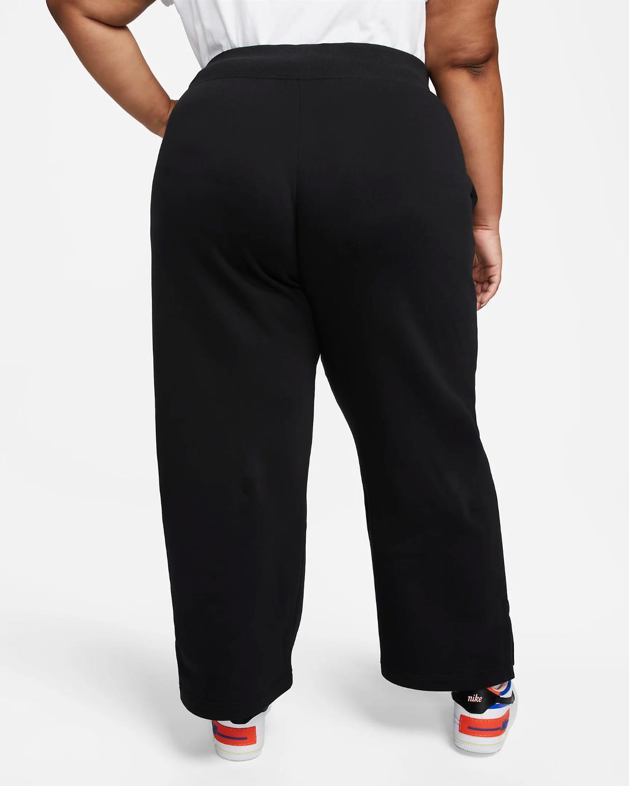 Nike Womens 2X Sportswear Phoenix Fleece High-Waisted Wide-Leg Tracksuit Bottoms