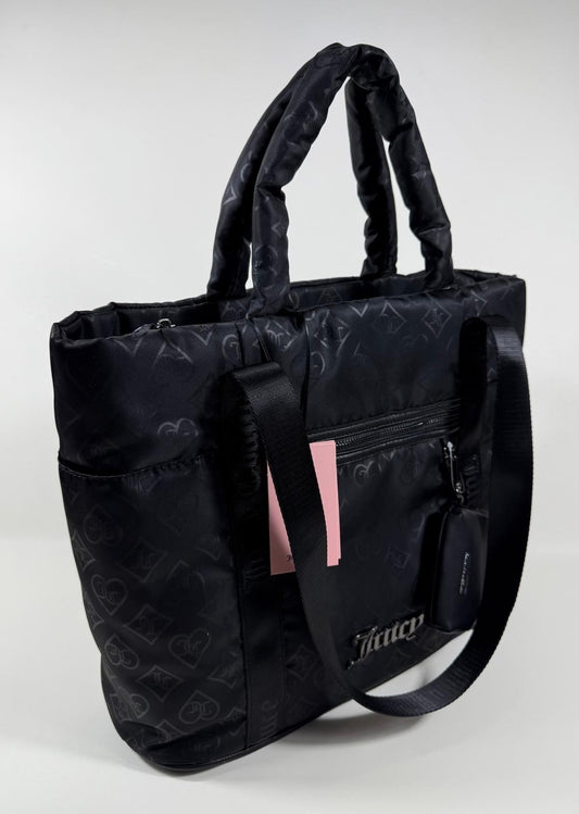 NEW Juicy Couture Women's Large To Go Logo Tote Bag with Coin Pouch NWT $99