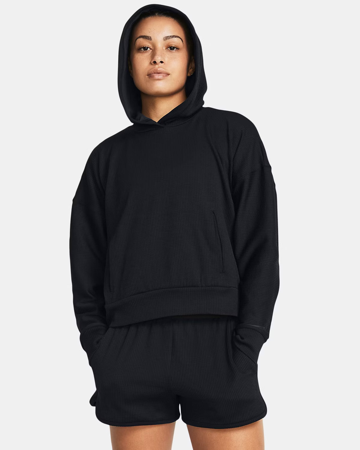NEW Under Armour Women's M UA Journey Rib Oversized Hoodie • Reg Price $90