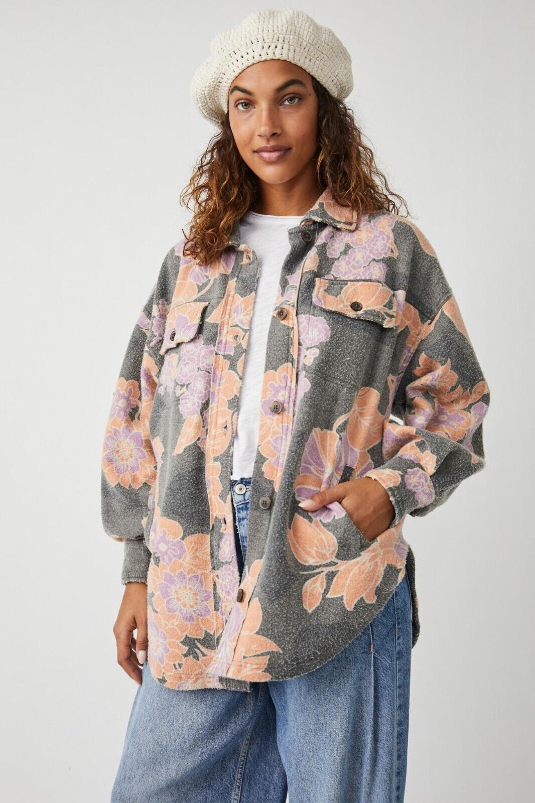 NEW! Free People Women's S Printed Ruby Jacket NWT $178