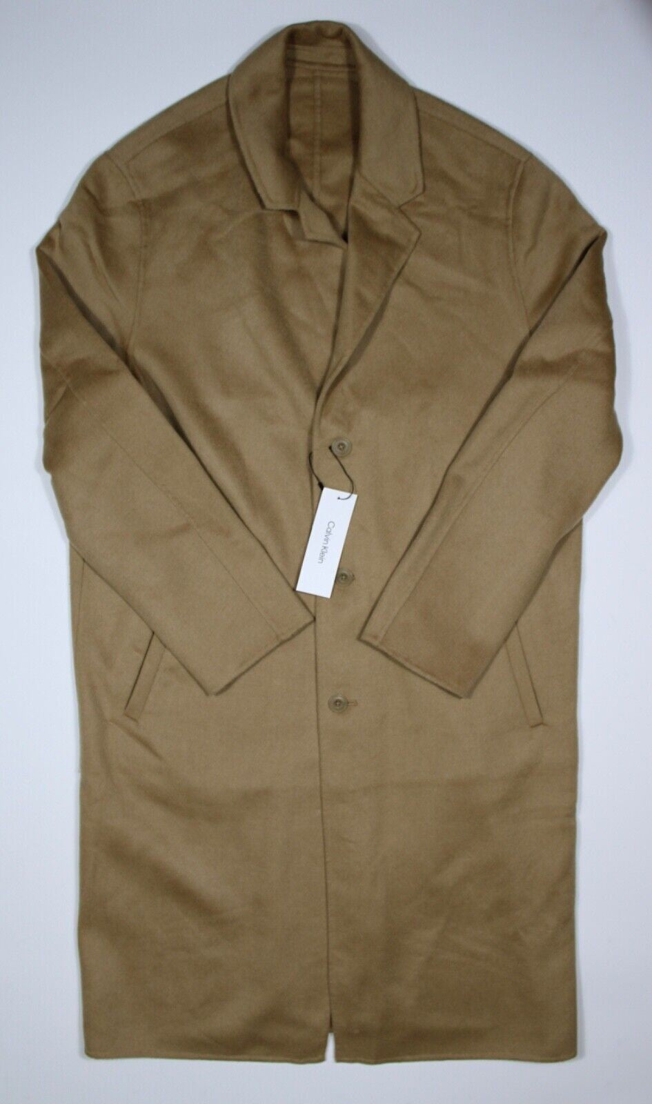 NEW Calvin Klein Men's M Long Wool-Blend Walker Coat NWT $399