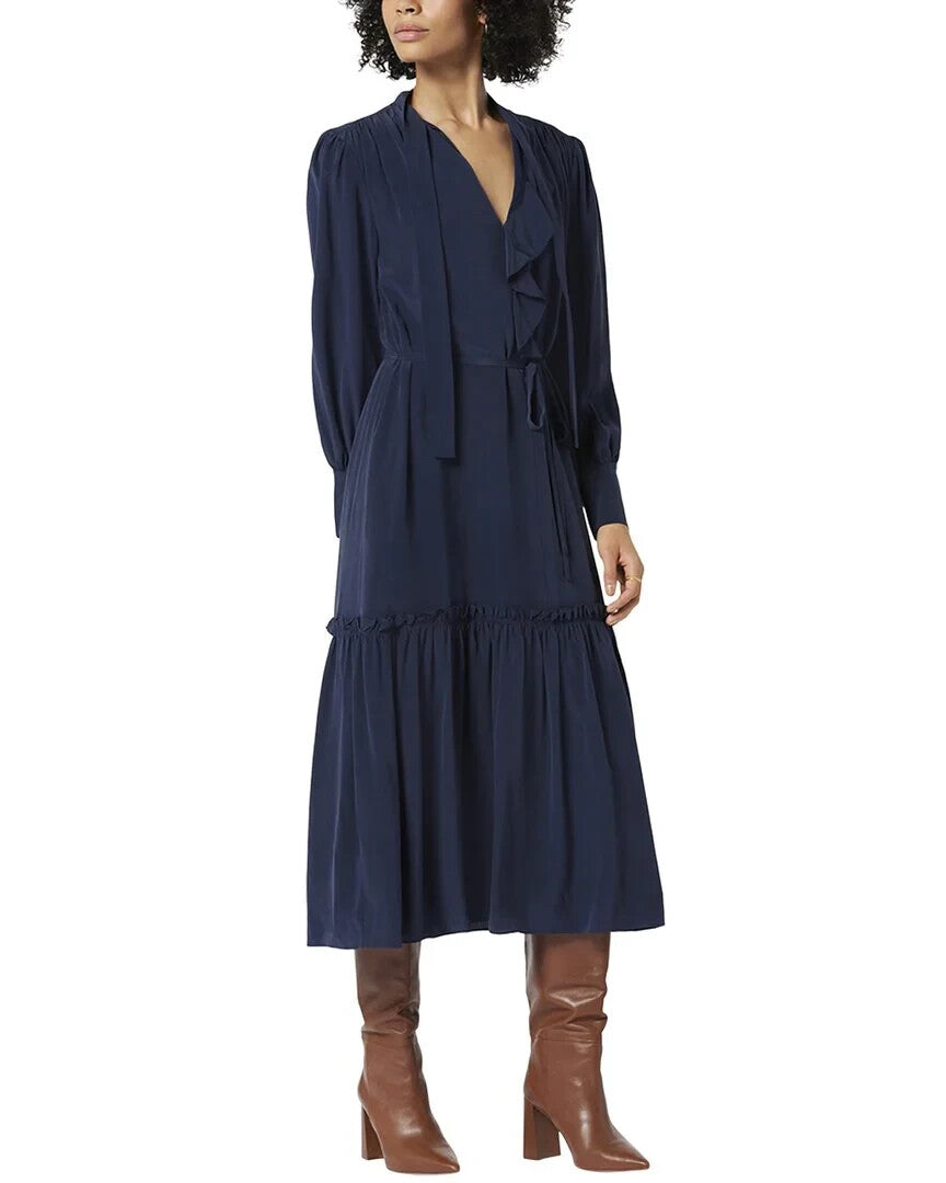 NEW! Joie Women's XS Roussel Silk Midi Dress NWT $448