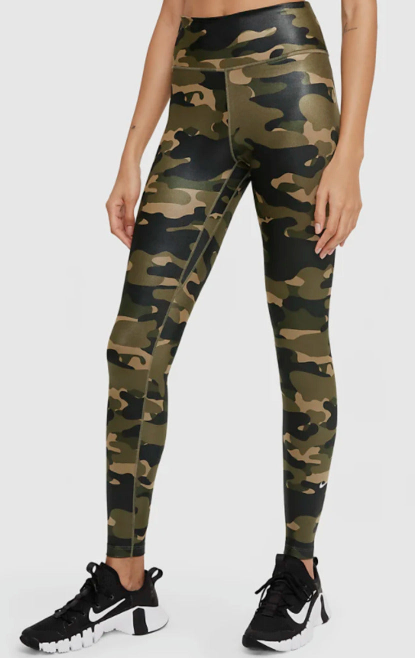 NEW! Nike Women's M One Dri-FIT Mid-Rise Tight Fit Camo Leggings NWT $70