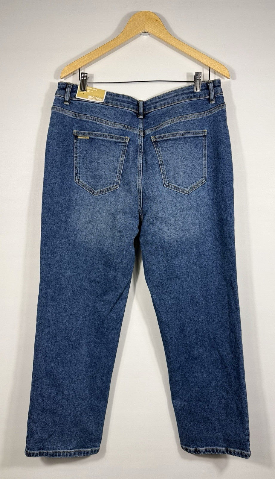 NEW MICHAEL Michael Kors Women's 14 Selma High-Rise Straight Ankle Jean NWT $125