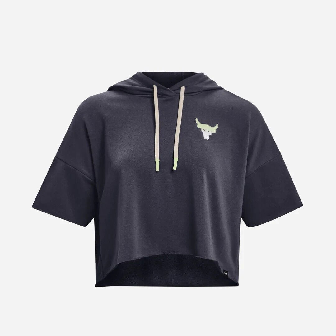 NEW Under Armour Women's XL Armour Project Rock Rival Terry Hoodie NWT $65
