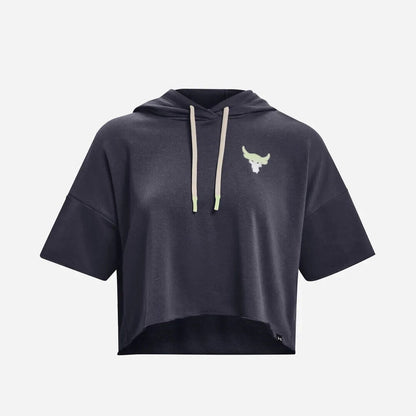 NEW Under Armour Women's XL Armour Project Rock Rival Terry Hoodie NWT $65