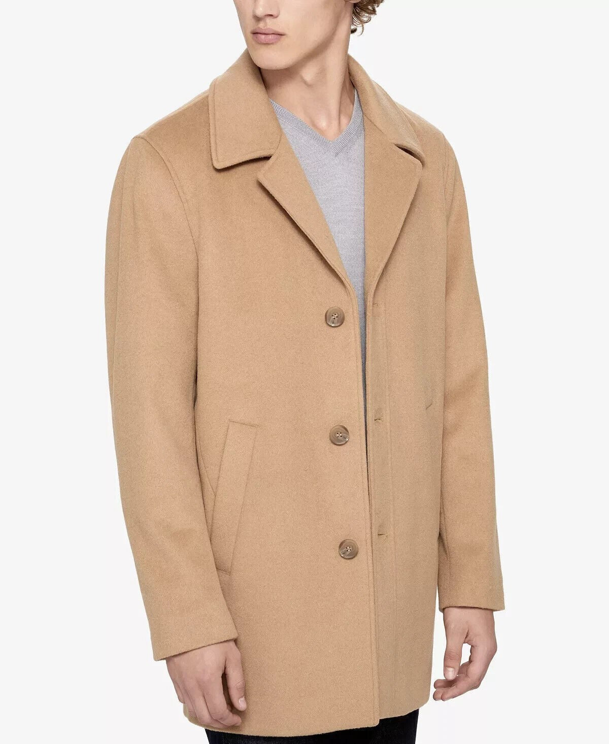 NEW Calvin Klein Men's M Long Wool-Blend Walker Coat NWT $399