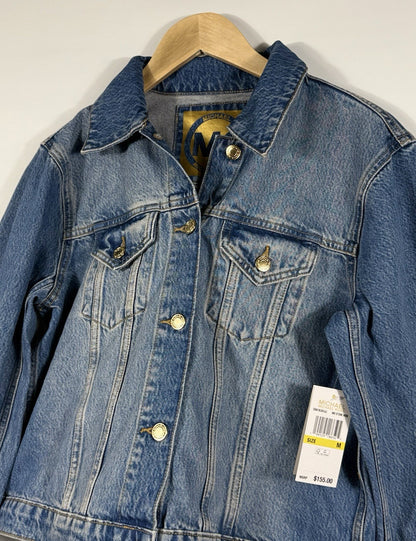 NEW MICHAEL Michael Kors Women's Cropped Denim Jacket • Reg Price $155