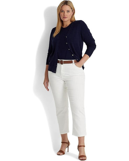 NEW! Lauren Ralph Lauren Women's 16W High-Rise Skinny Crop Jeans NWT $109.50