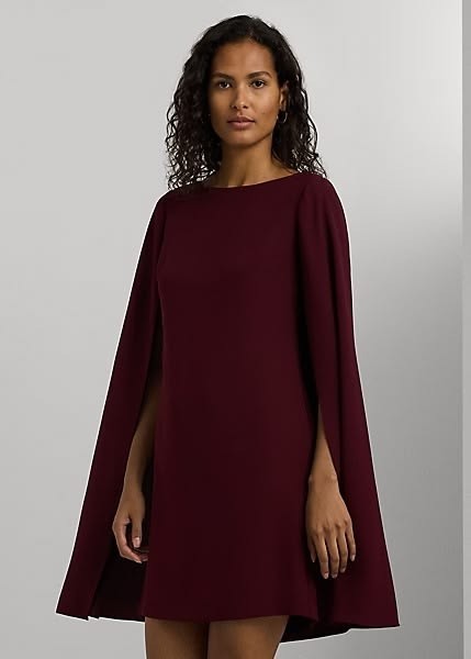 NEW Lauren Ralph Lauren Women's 8 Cape Georgette Cocktail Dress