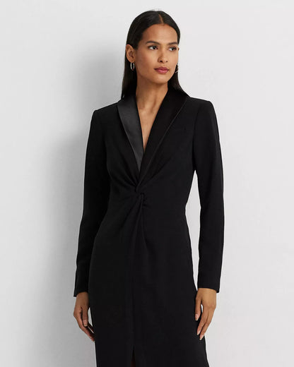 NEW Lauren Ralph Lauren Women's 14 Crepe Long-Sleeve Gown NWT $345