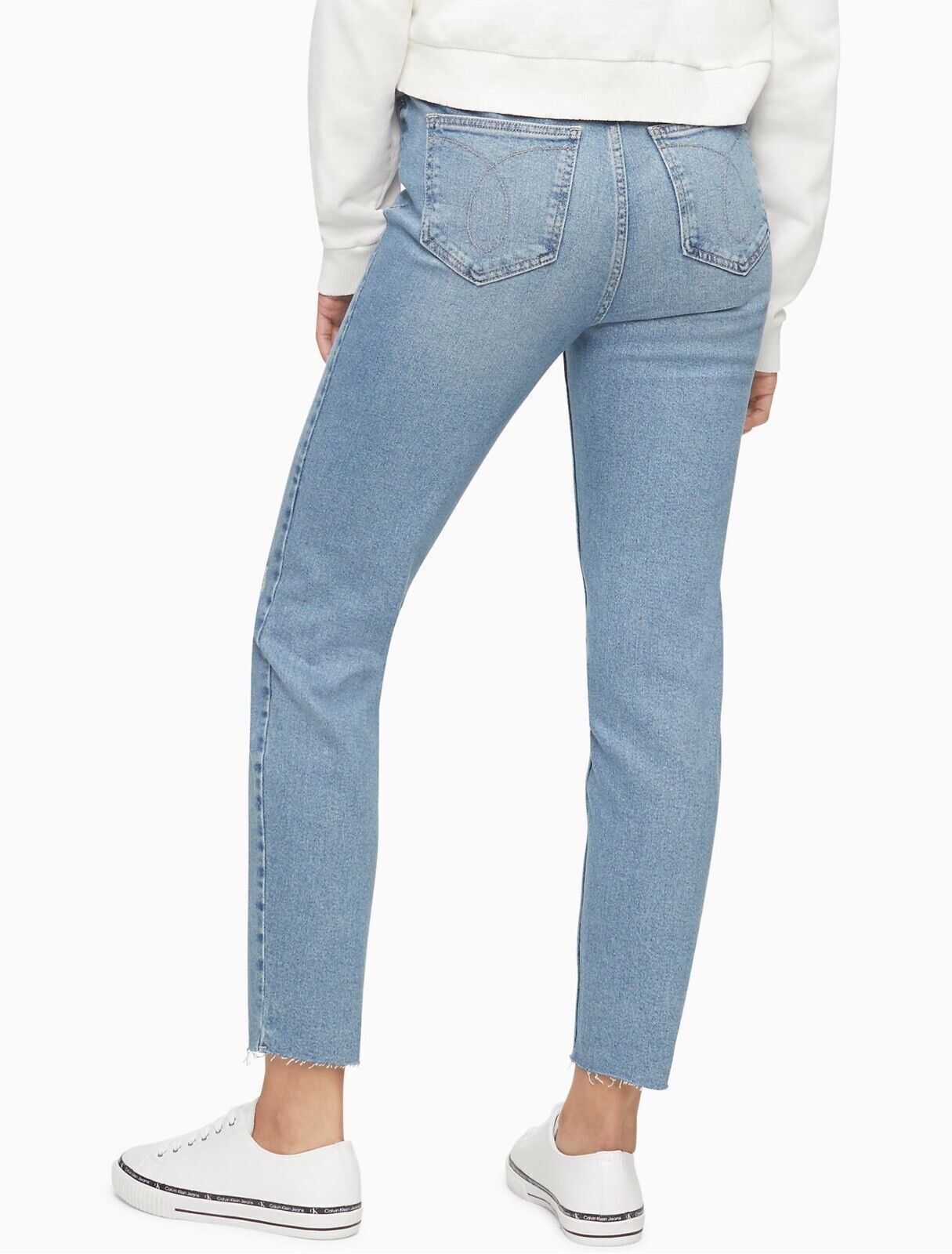 NEW! Calvin Klein Women's 14/32 Straight Fit High Rise Jeans NWT $79.50