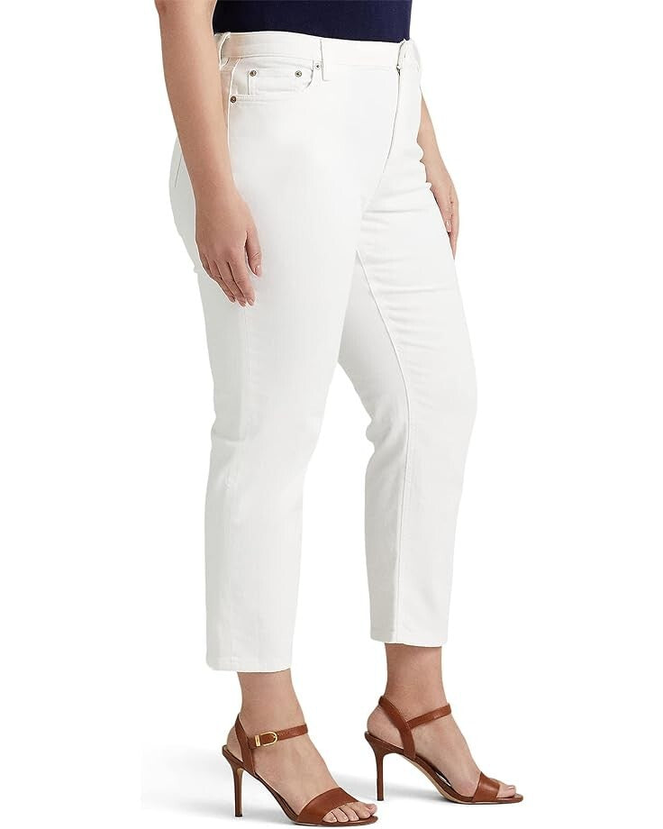NEW! Lauren Ralph Lauren Women's 16W High-Rise Skinny Crop Jeans NWT $109.50