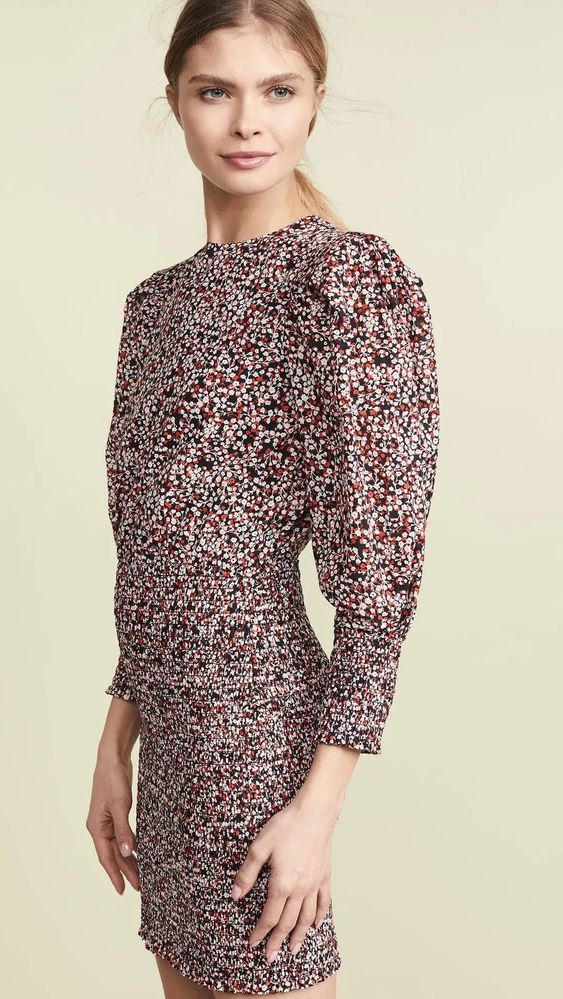 NEW! Rebecca Minkoff Women's Tabby Micro-Floral Mini Dress