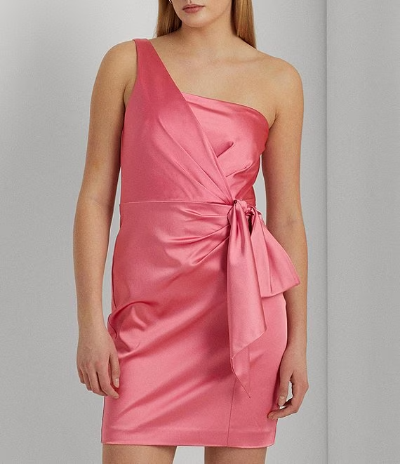 NEW! Lauren Ralph Lauren Women's Structured Satin-Cocktail Dress