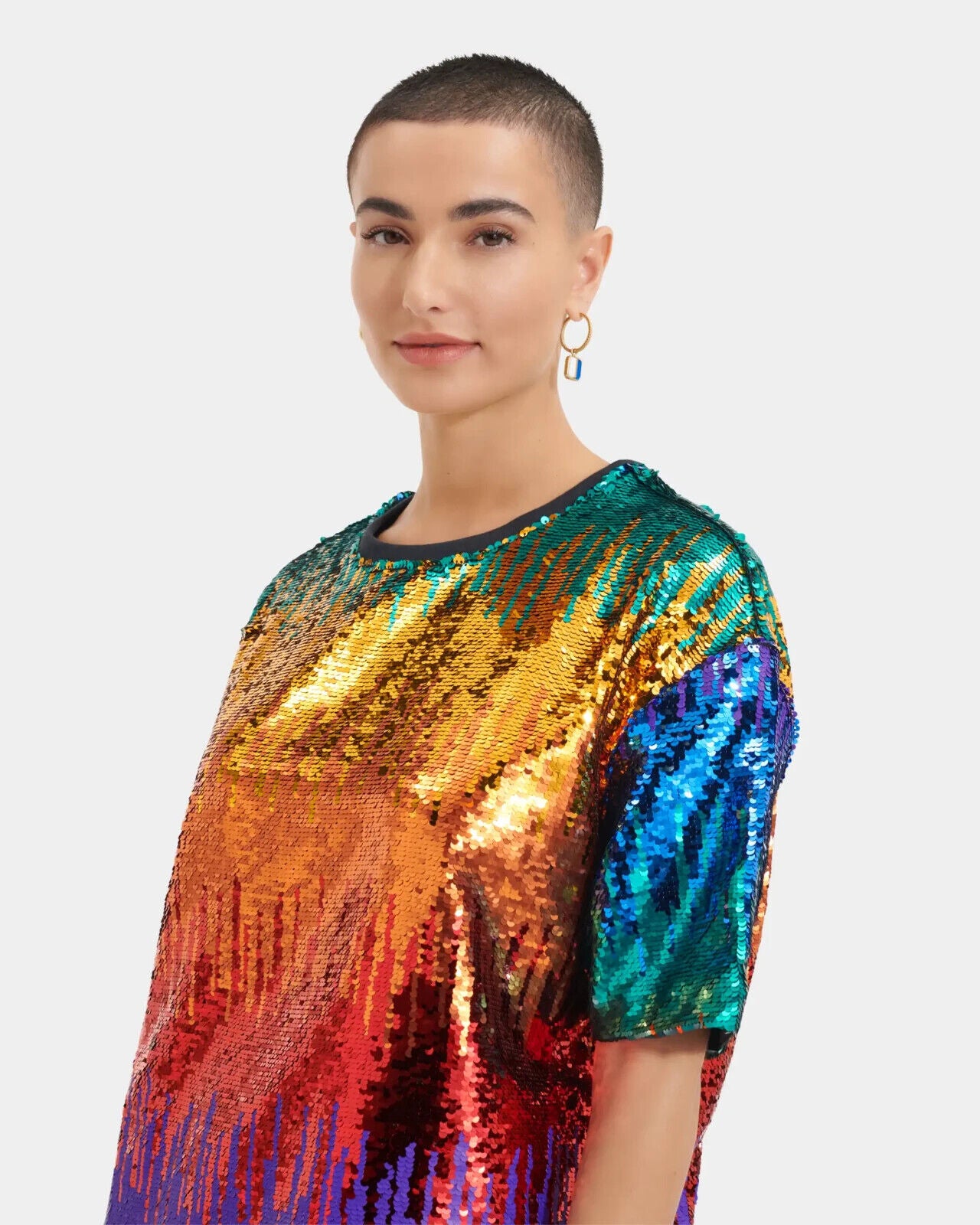 UGG Women's All Gender Zoey Sequin Tee Dress Pride