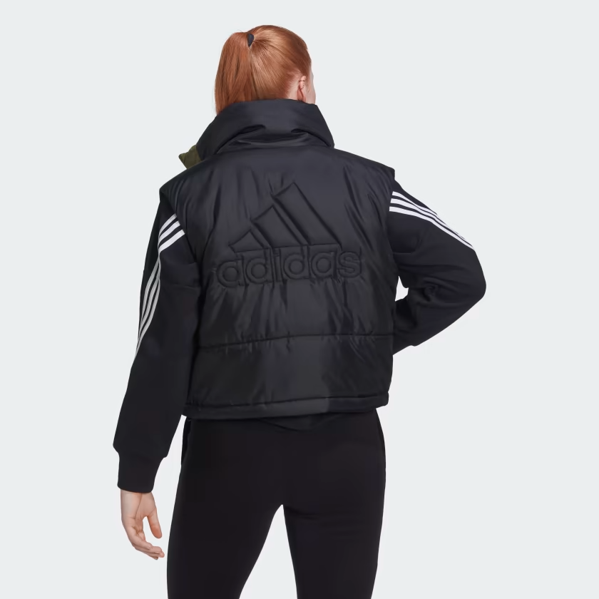 Adidas Women's Sportswear 3-Stripes Insulated Zip Vest