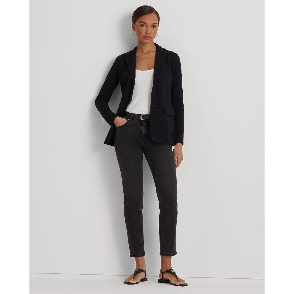 Lauren Ralph Lauren Women's Petite Combed Cotton Blazer