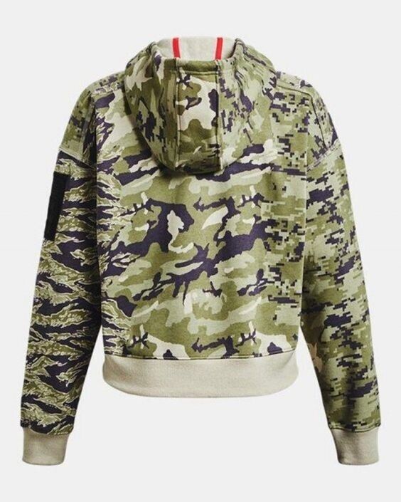 NEW! Under Armour Women's Project Rock Veterans Day Fleece Hoodie