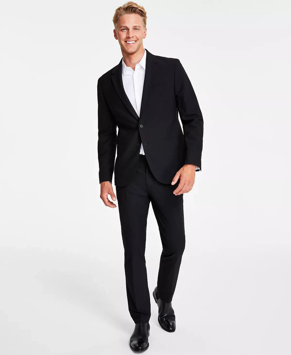 Calvin Klein Men's Refined Slim-Fit Stretch Suit Jacket