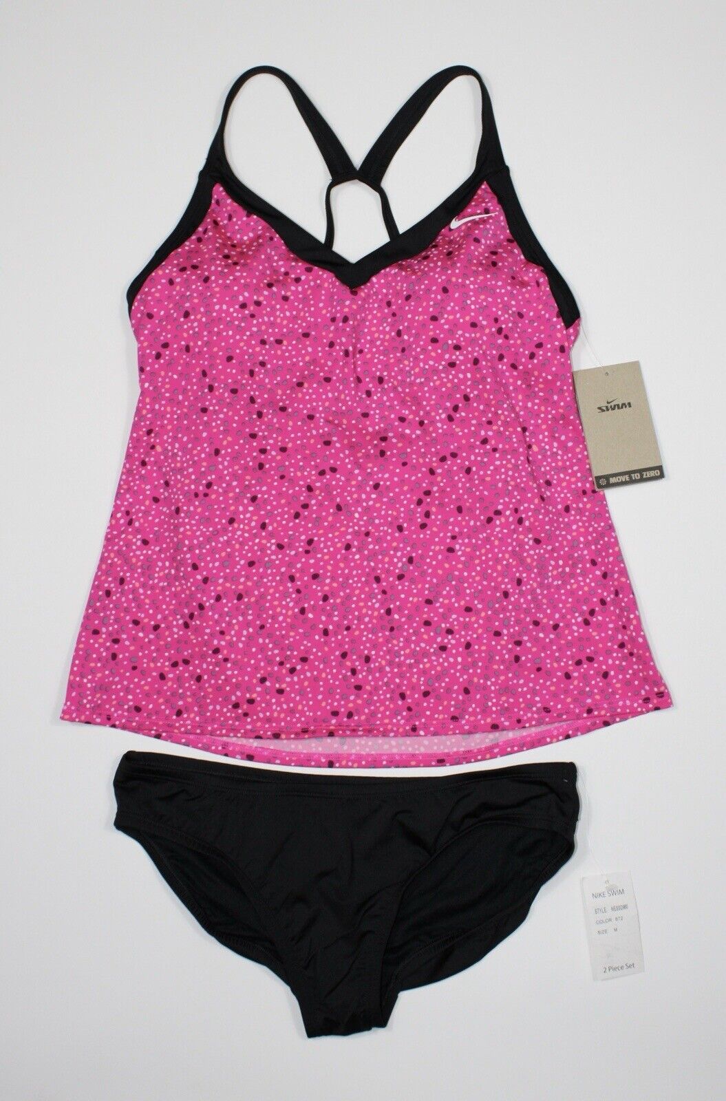 Nike Women's Water Dots V-Neck Swim Tankini Top & Bottom Set