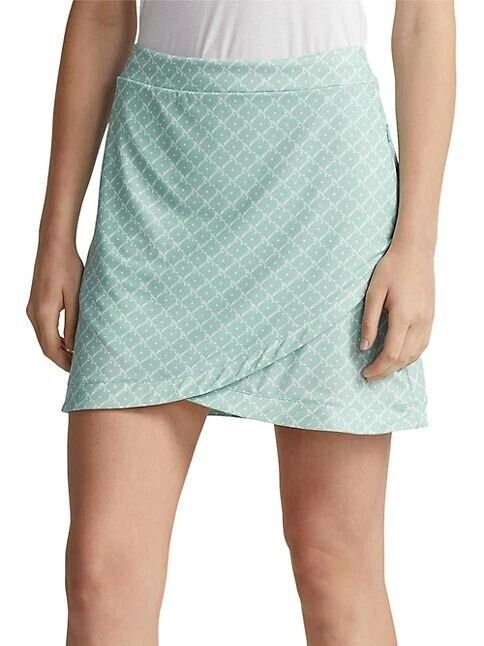 RLX Golf Ralph Lauren 17" Faux-Wrap Stretch Jersey Skort