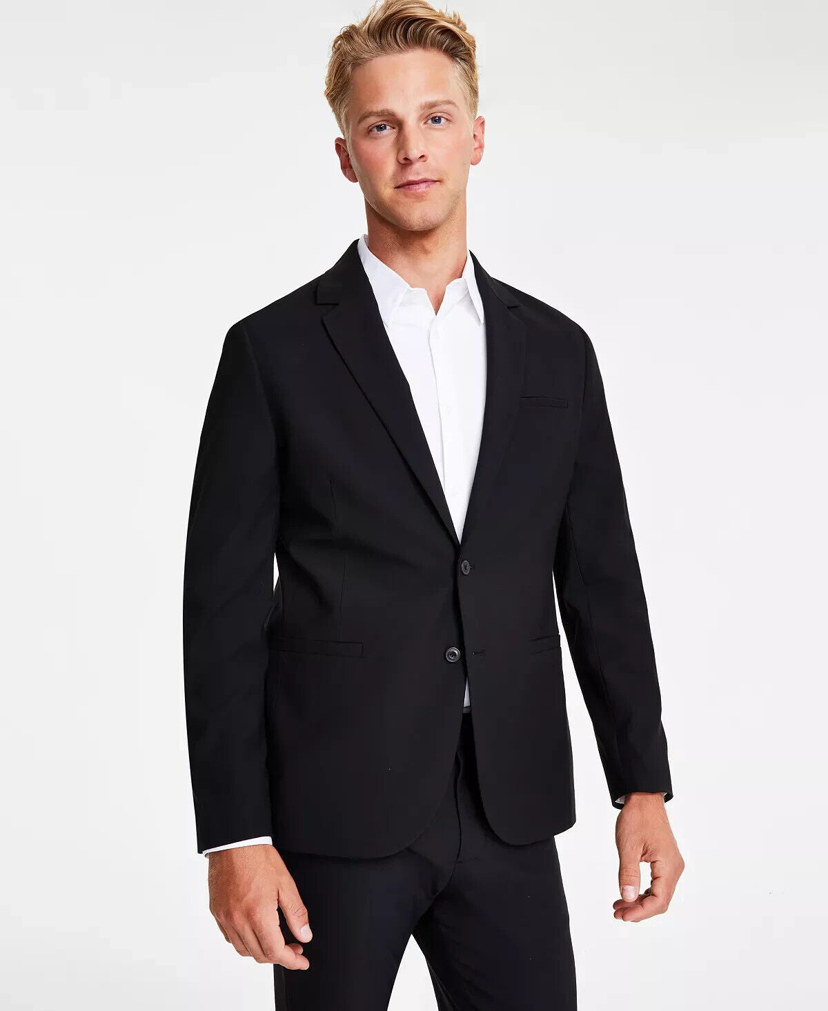 Calvin Klein Men's Refined Slim-Fit Stretch Suit Jacket