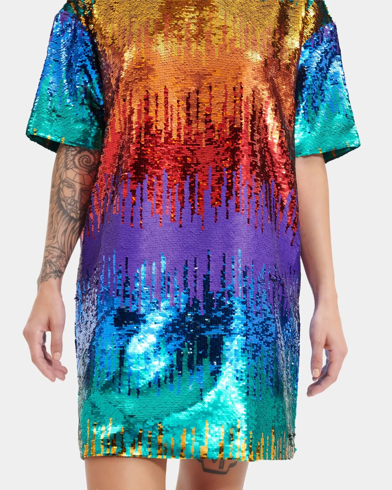 UGG Women's All Gender Zoey Sequin Tee Dress Pride