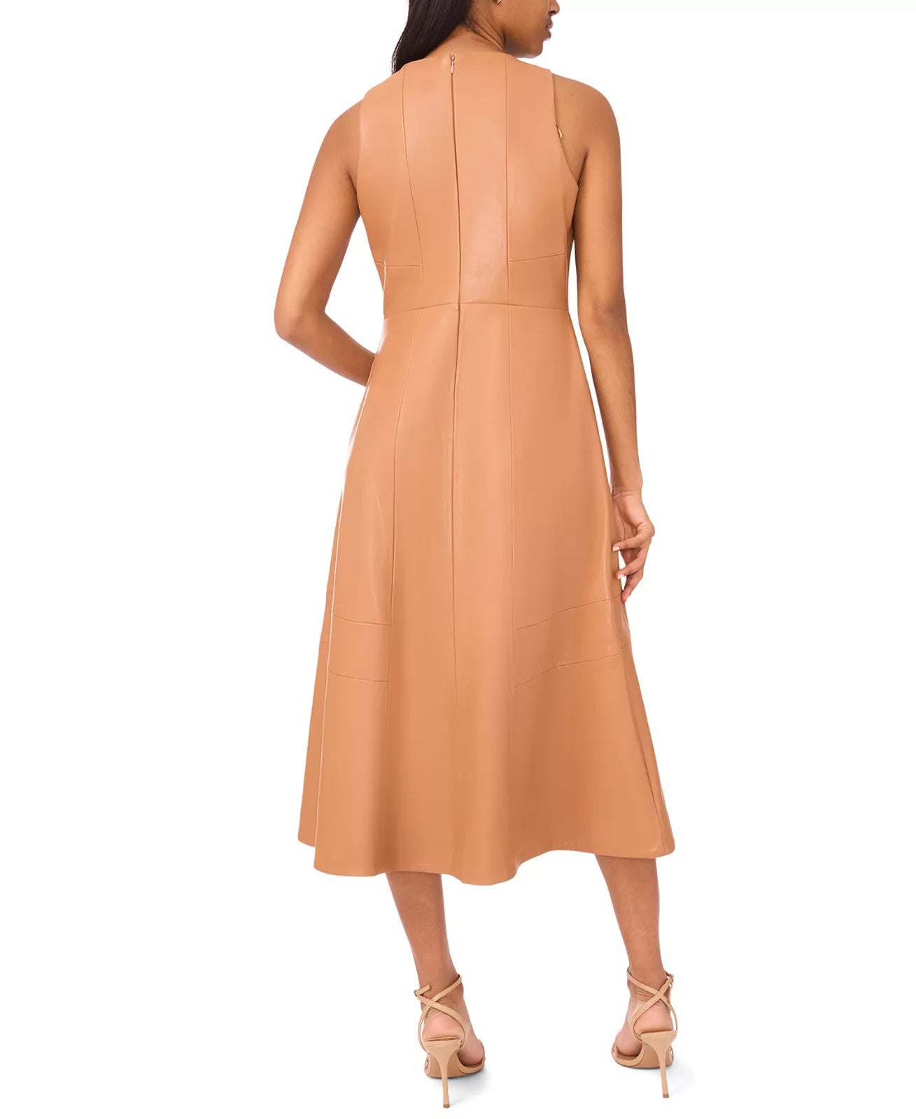 NEW Parker Women's Faux Leather Sleeveless Maxi Dress • Reg Price $150