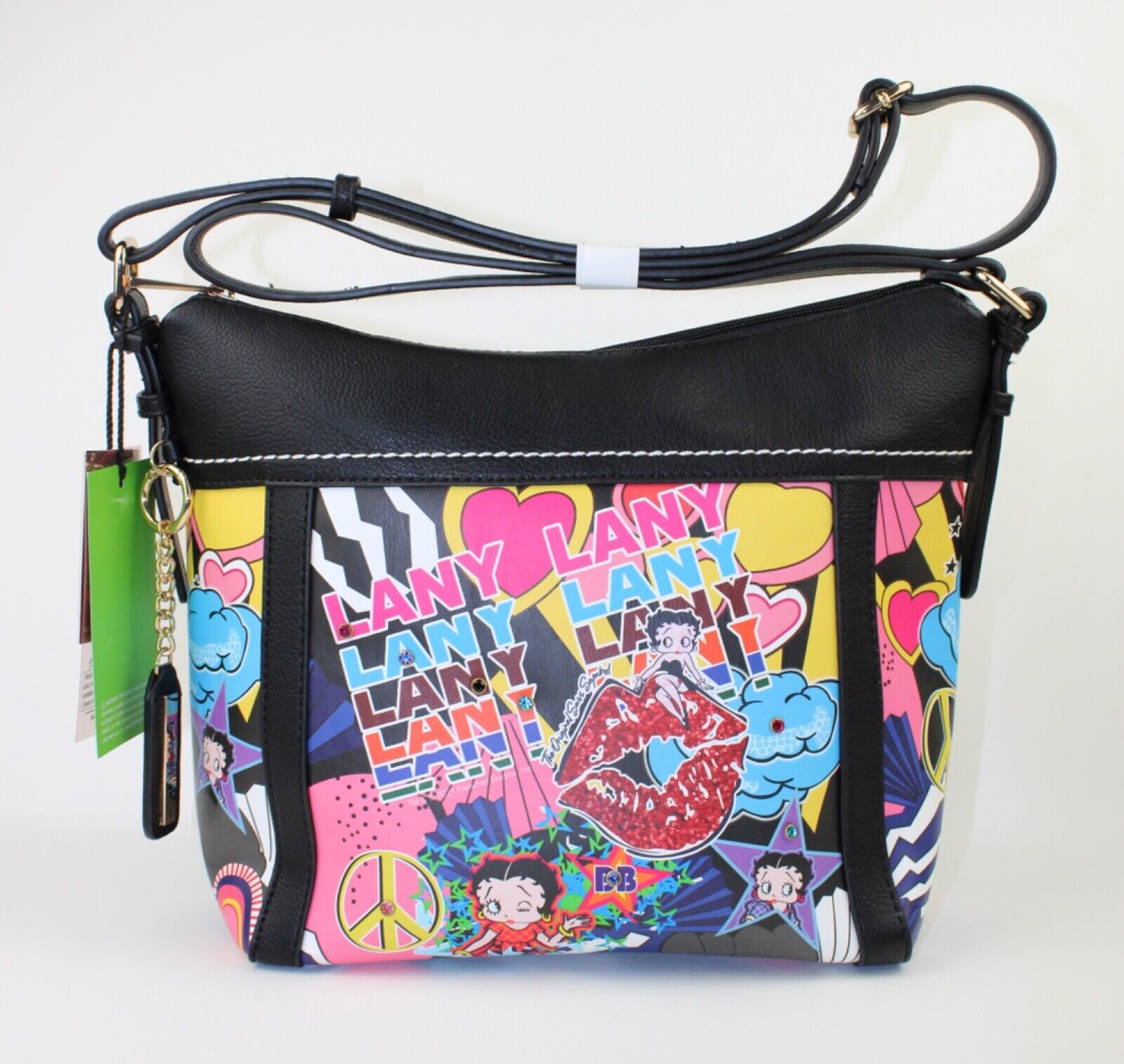 NEW! Betty Boop Women's Lany Vegan Shoulder Handbag