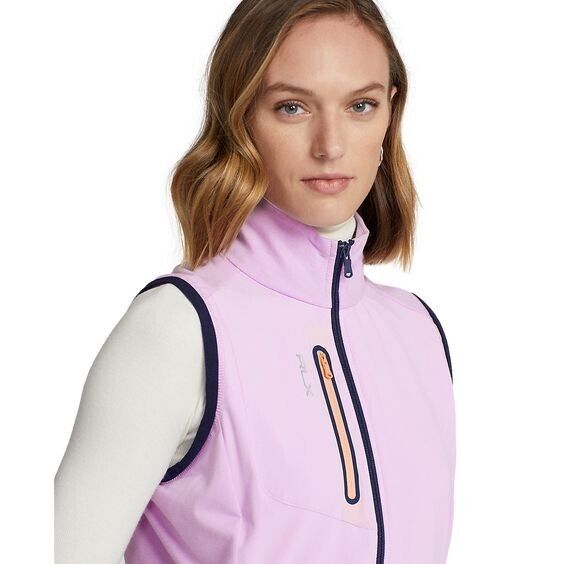 NEW! RLX Golf Ralph Lauren Women's M Terry Sleeveless Full-Zip Vest NWT $168