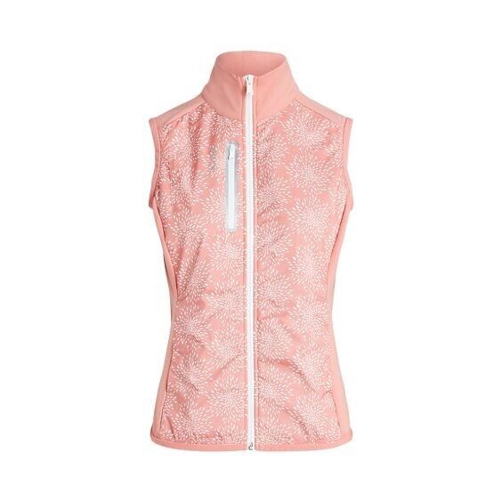 RLX Golf Ralph Lauren Women's M Printed Terry Sleeveless Full-Zip Vest NWT $178