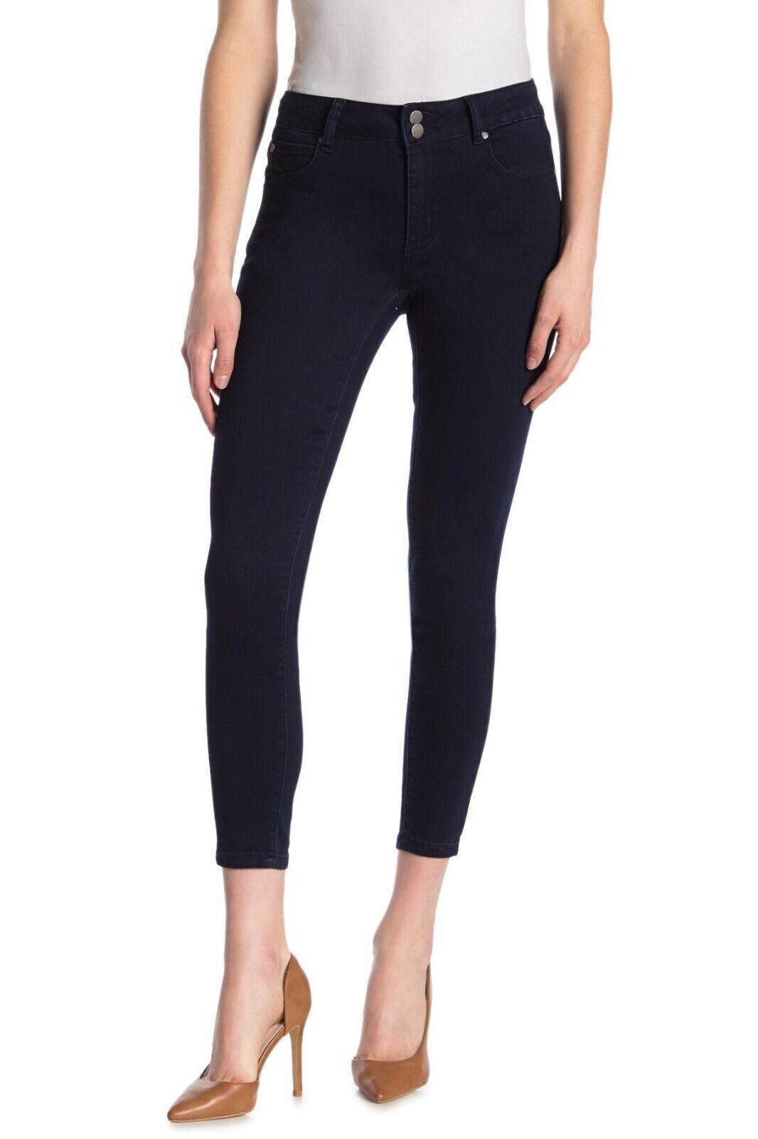 NEW! Tahari Women's Plus Size 24W Charlotte Seta-Silk Denim Skinny Jeans NWT $98