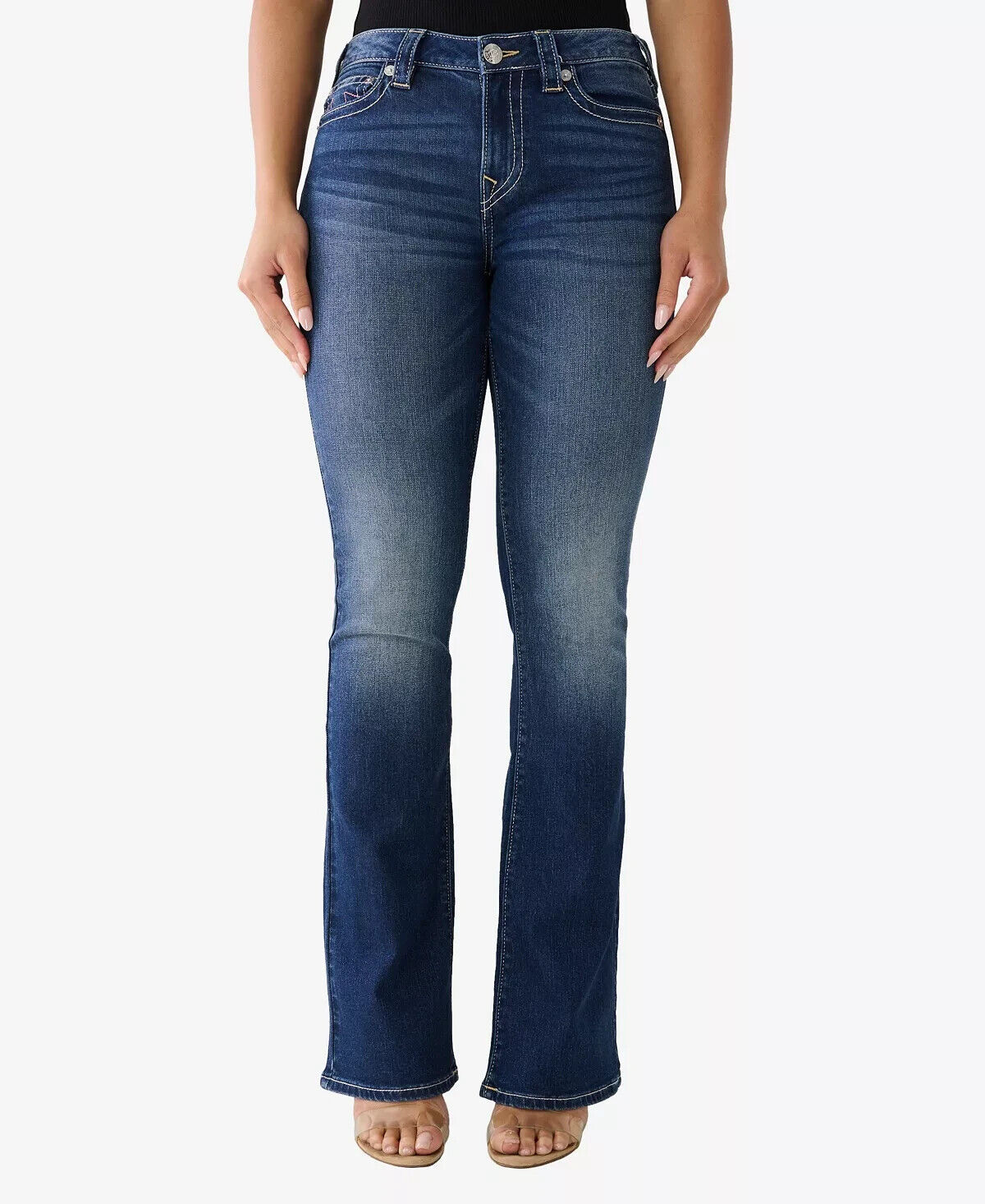 NEW! True Religion Women's 25 Becca Mid Rise Bootcut Jean NWT $159