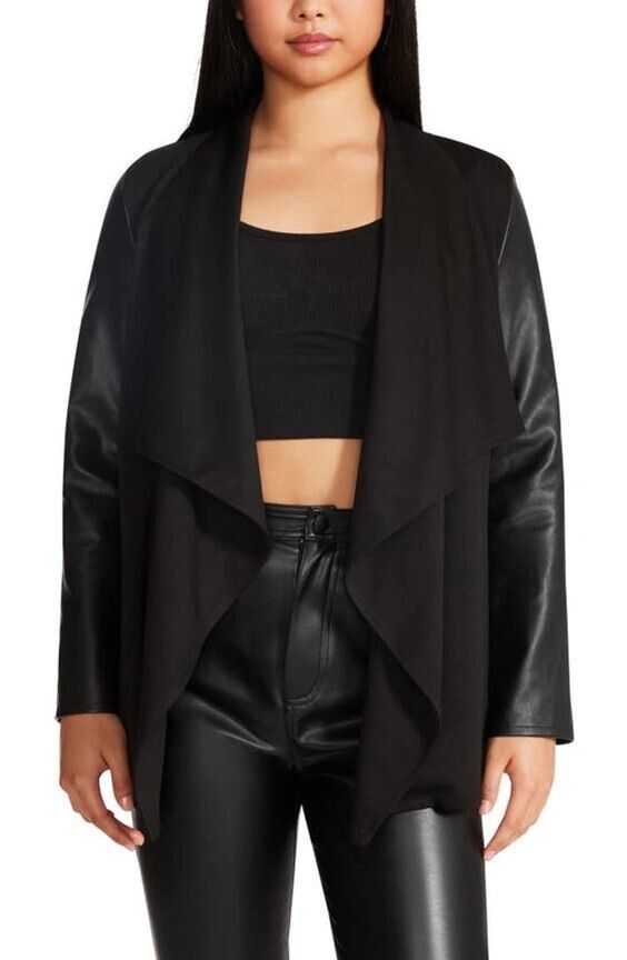 NEW! Steve Madden Women's M Valencia Drape Collar Jacket NWT $99