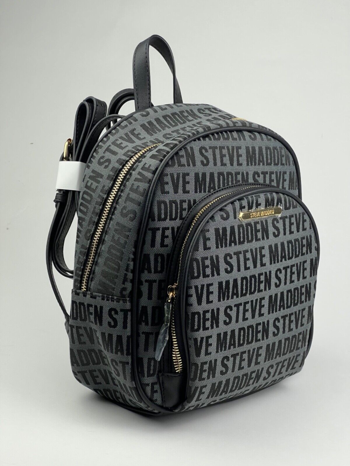 NEW! Steve Madden Women's BABOTT Logo Backpack In Black NWT $98