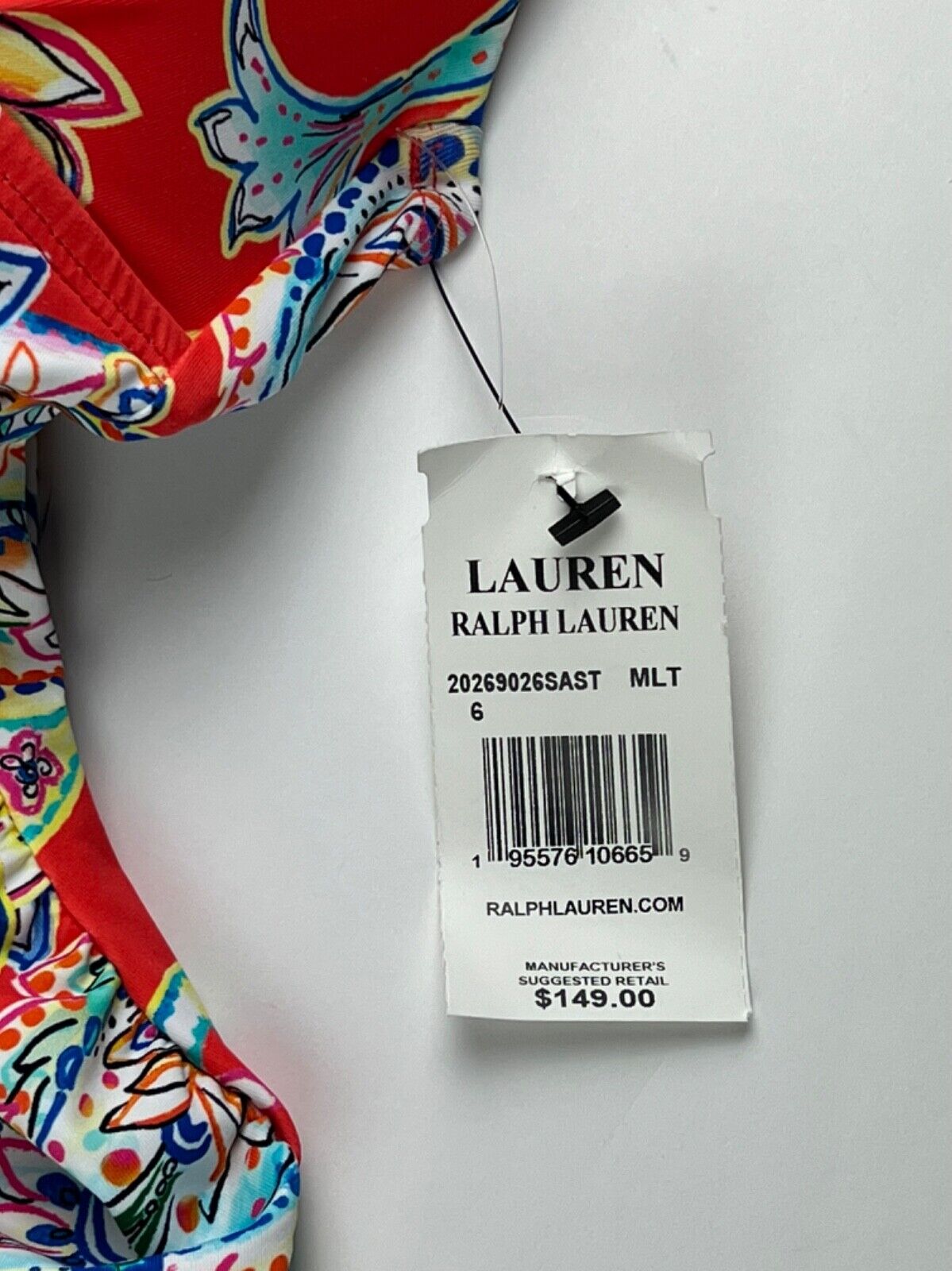 NEW! Lauren Ralph Lauren Women's 6 Paisley Halter Tankini Top & Bottom NWT $149