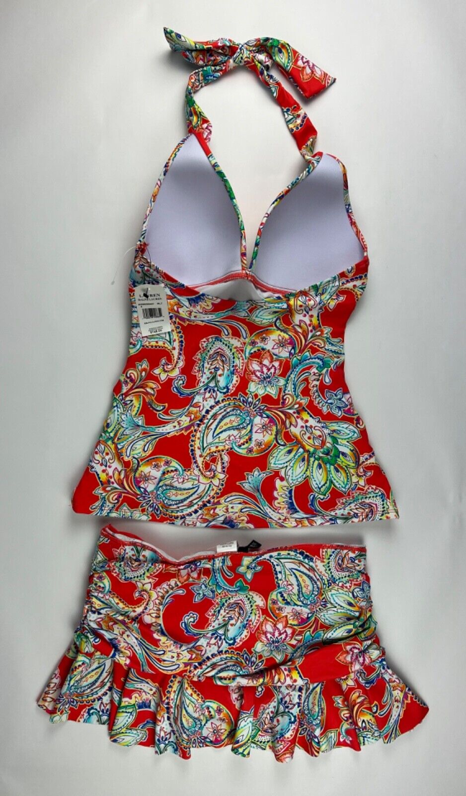 NEW! Lauren Ralph Lauren Women's 6 Paisley Halter Tankini Top & Bottom NWT $149