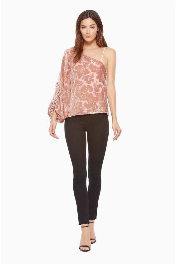 NEW! Parker Women's XS Cleo Floral-Print Blouse Top In Apricot NWT $198