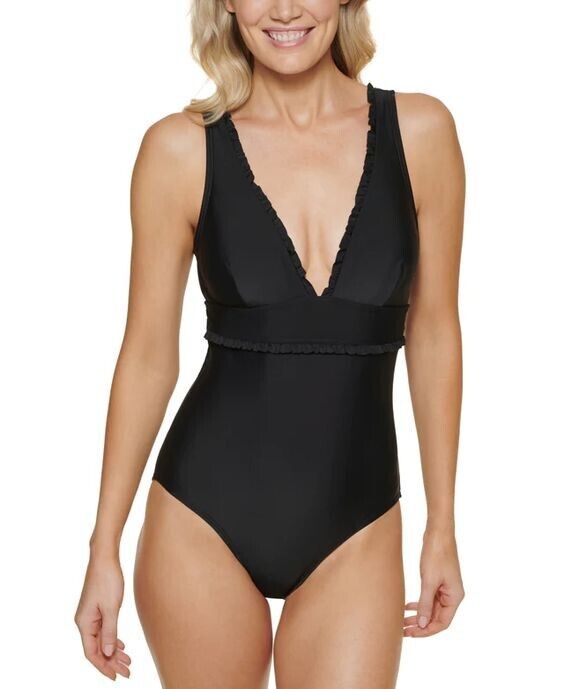 NEW! Tommy Hilfiger Women's 10 Ruffled One-Piece Swimsuit NWT $98