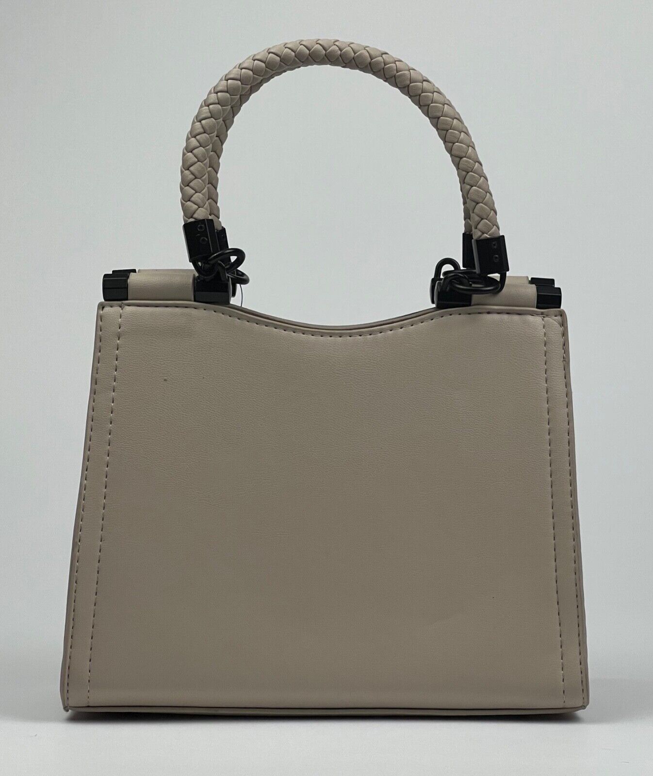 Badgley Mischka Women's Half White Vegan Leather Crossbody Bag NWT $129